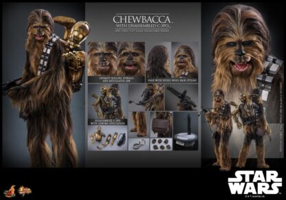 Hot Toys: MMS766 Star Wars Episode V: The Empire Strike Back™ Chewbacca™ With Disassembled C-3PO™ 1/6th Scale Collectible Figure - Image 22