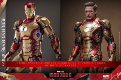 Hot Toys: MMS759D66 Iron Man III Iron Man Mark XLII (2.0) 1/6th Scale Collectible Figure (Deluxe Version) - Image 31