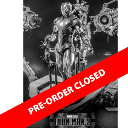 Hot Toys: QS021 Iron Man 2: Iron Man Mark IV Collectible Figure & 1/4th Scale Suit-Up Gantry Set