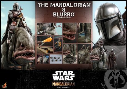 Hot Toys: TMS046 Star Wars: The Mandalorian: Mandalorian & Blurrg 1/6th Scale Collectible Set - Image 5