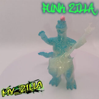 My_Zilla: PunkZilla Key Chain (Aqua / Glows Blue)