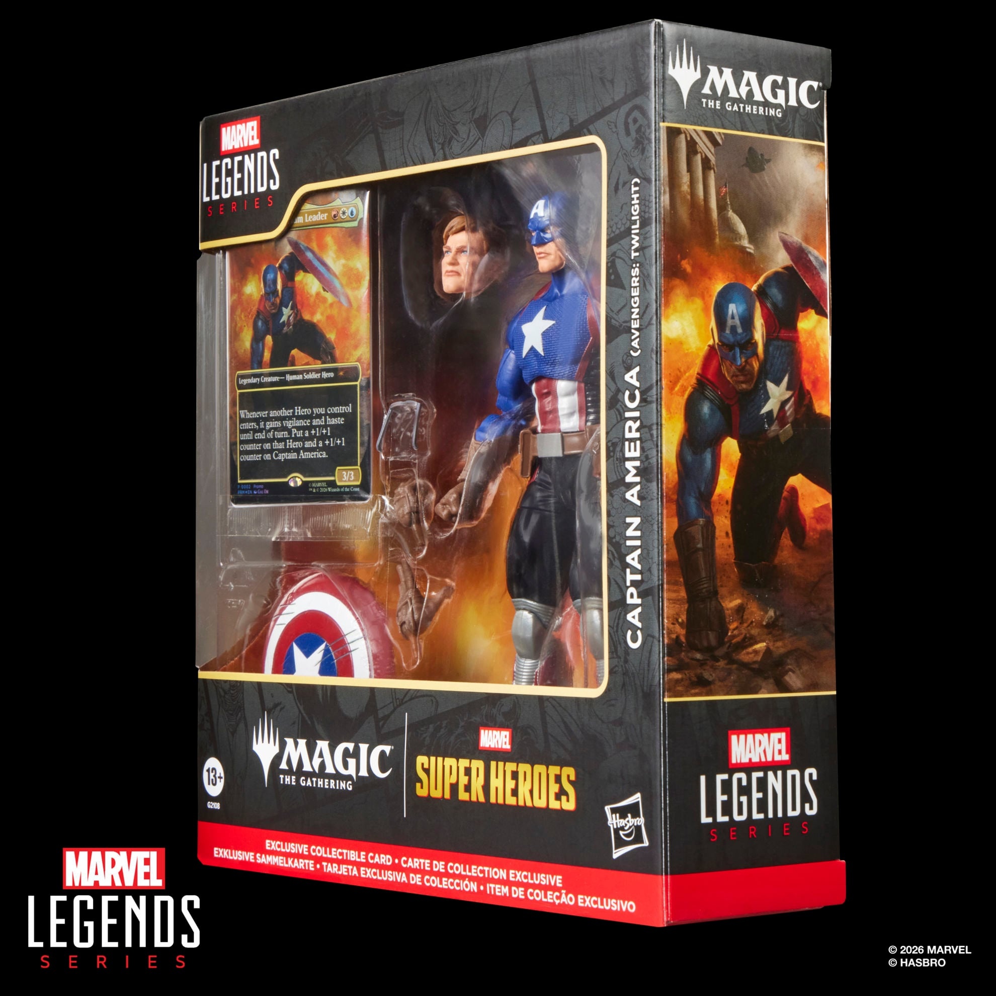 Marvel Legends: Avengers Twilight Captain America Figure (with Exclusive Magic: The Gathering Card) - Image 15